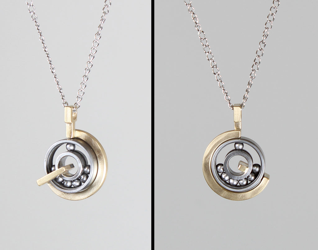 Bearing Spinner Pendant [Fidget] by Kathleen Studebaker