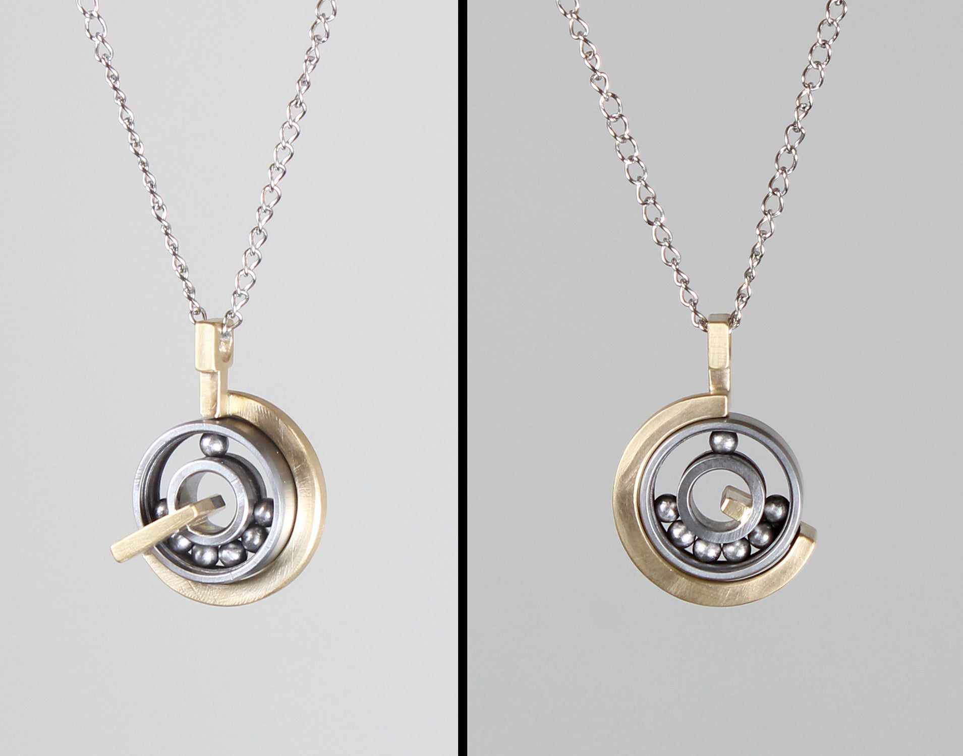Bearing Spinner Pendant [Fidget] by Kathleen Studebaker