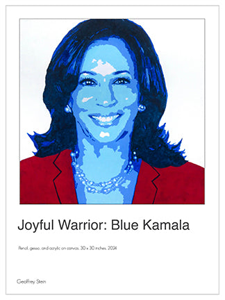 Joyful Warrior: Blue Kamala by Geoffrey Stein