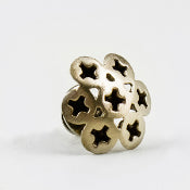 Bronze Screw Burst Lapel by Stacey Lee Webber