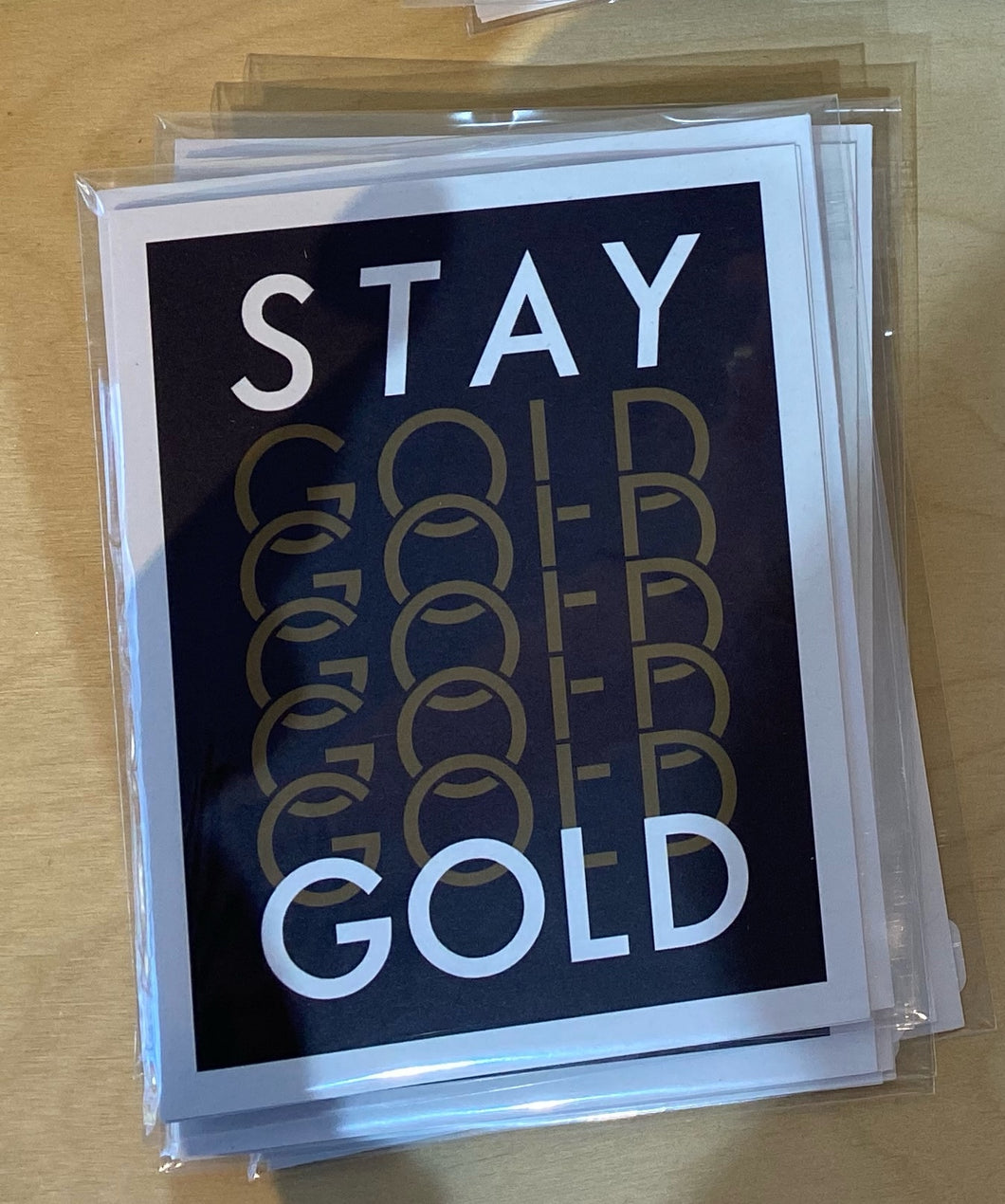 Stay Gold Card by Scott Holford