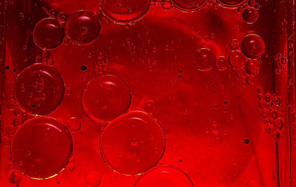 Oil and Water Red by Karen D. Bailey