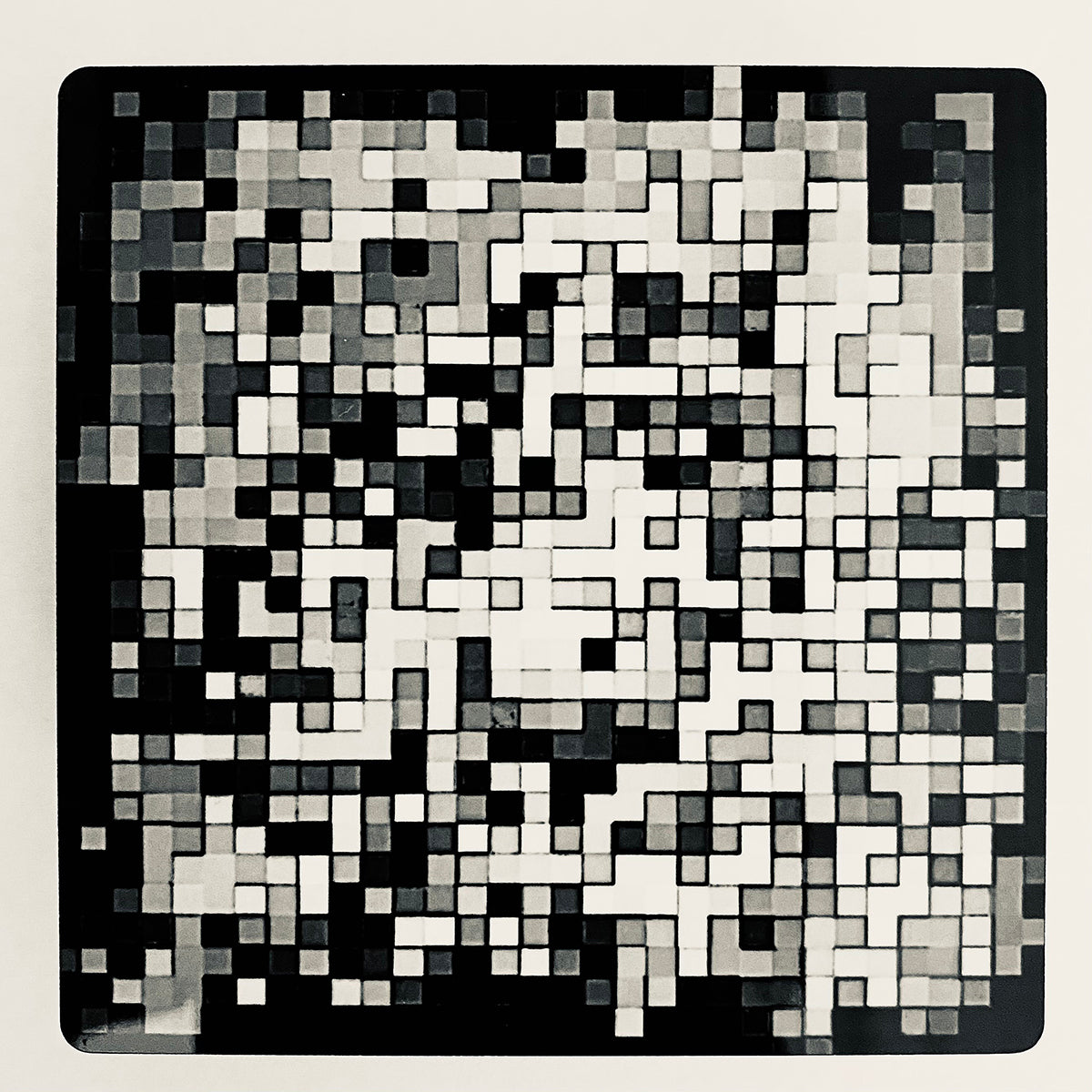 Pandemic Pixel Project B&W Distillation #11 by Kristin Schattenfield-Rein