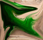 Oil and Water Green by Karen D. Bailey