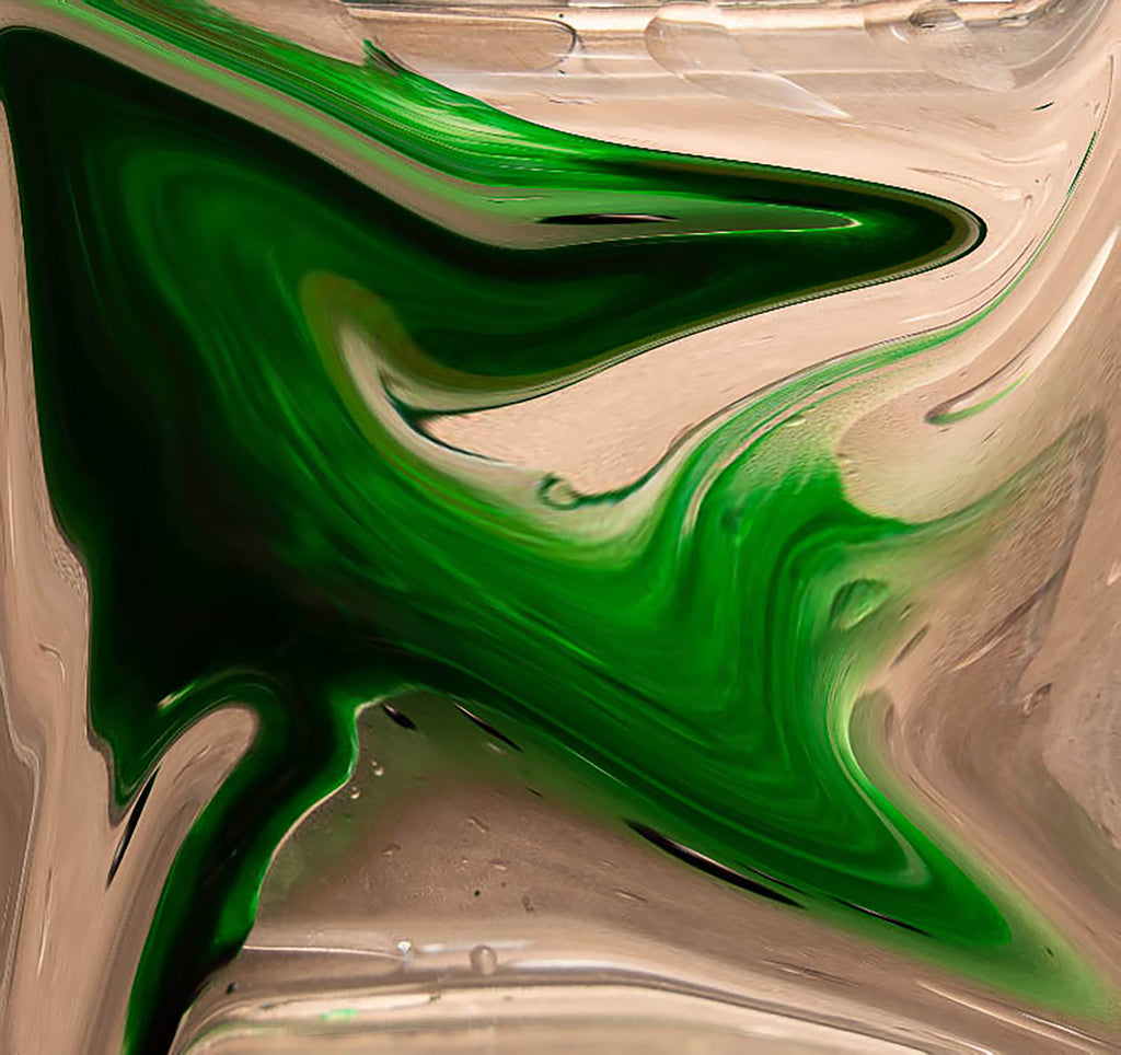 Oil and Water Green by Karen D. Bailey