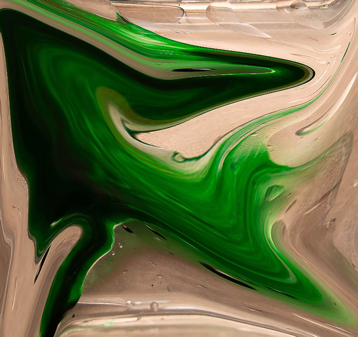 Oil and Water Green by Karen D. Bailey