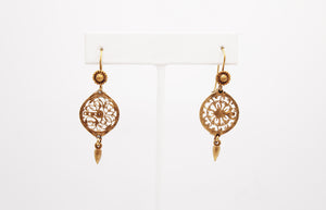 AK: Chronos Needle Earrings (gold) by Amanda Kaiserman