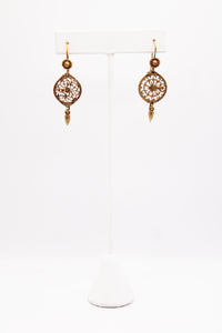 AK: Chronos Needle Earrings (gold) by Amanda Kaiserman