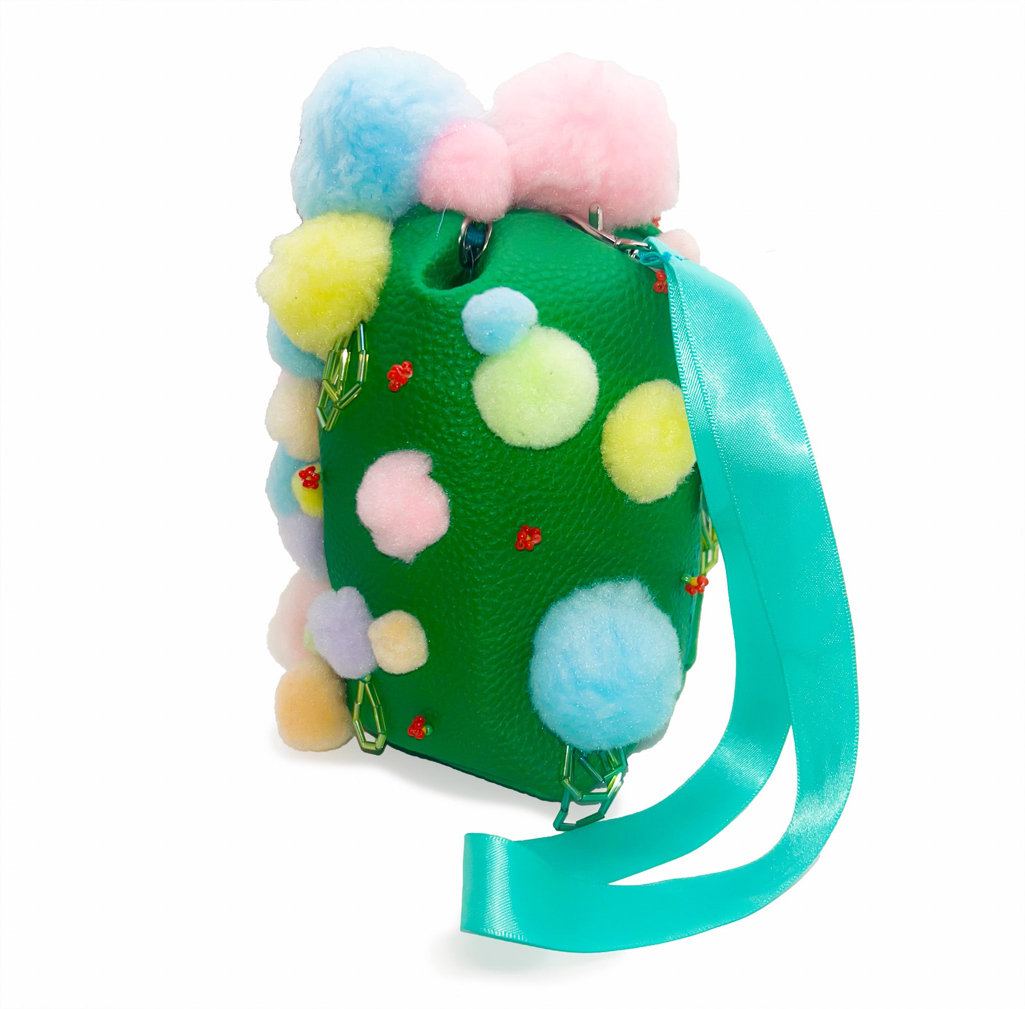 Cozy and Snug mini drawstring handbag by Candice Benton