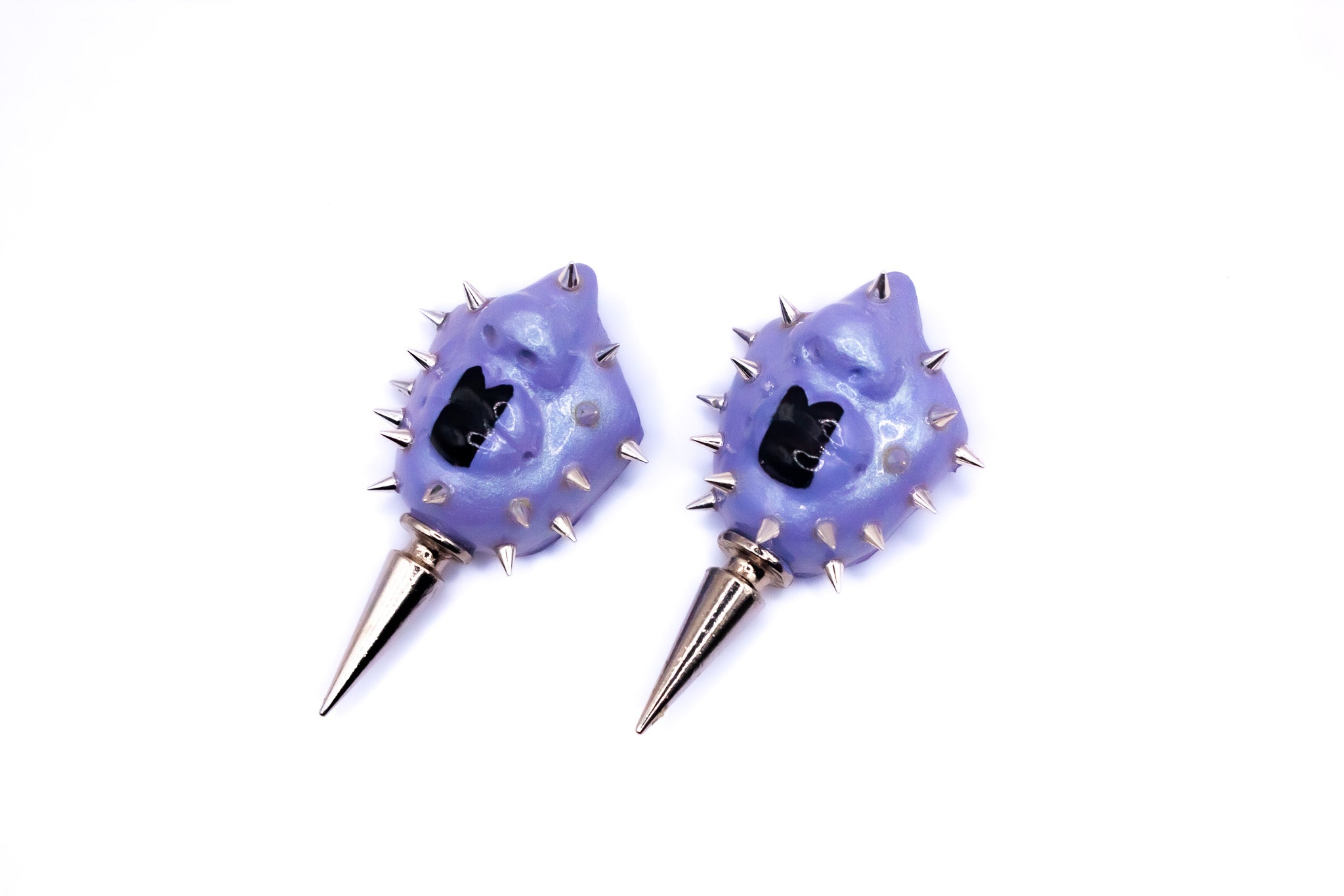Cyber Y2K stud earrings by Candice Benton
