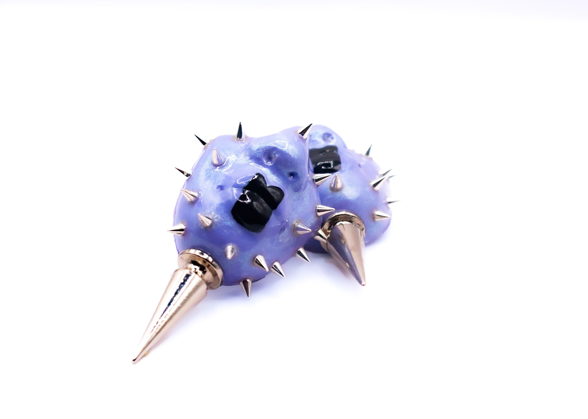 Cyber Y2K stud earrings by Candice Benton