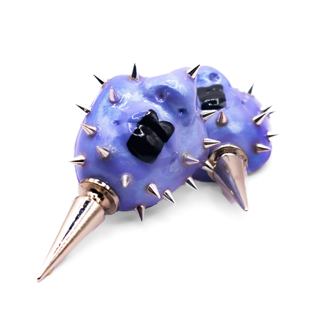 Cyber Y2K stud earrings by Candice Benton