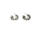 Mini hoop sterling silver earrings by Candice Benton