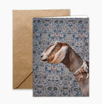 Greeting Card: Wallpaper Goats Set by Claire Rosen