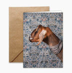 Greeting Card: Wallpaper Goats Set by Claire Rosen