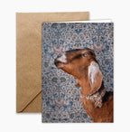 Greeting Card: Wallpaper Goats Set by Claire Rosen
