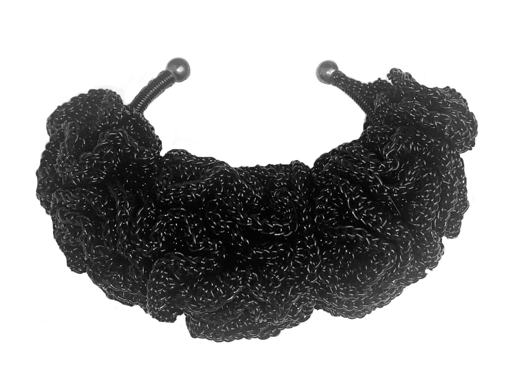 Coral Cuff Bracelet - Black by Kathleen Greco