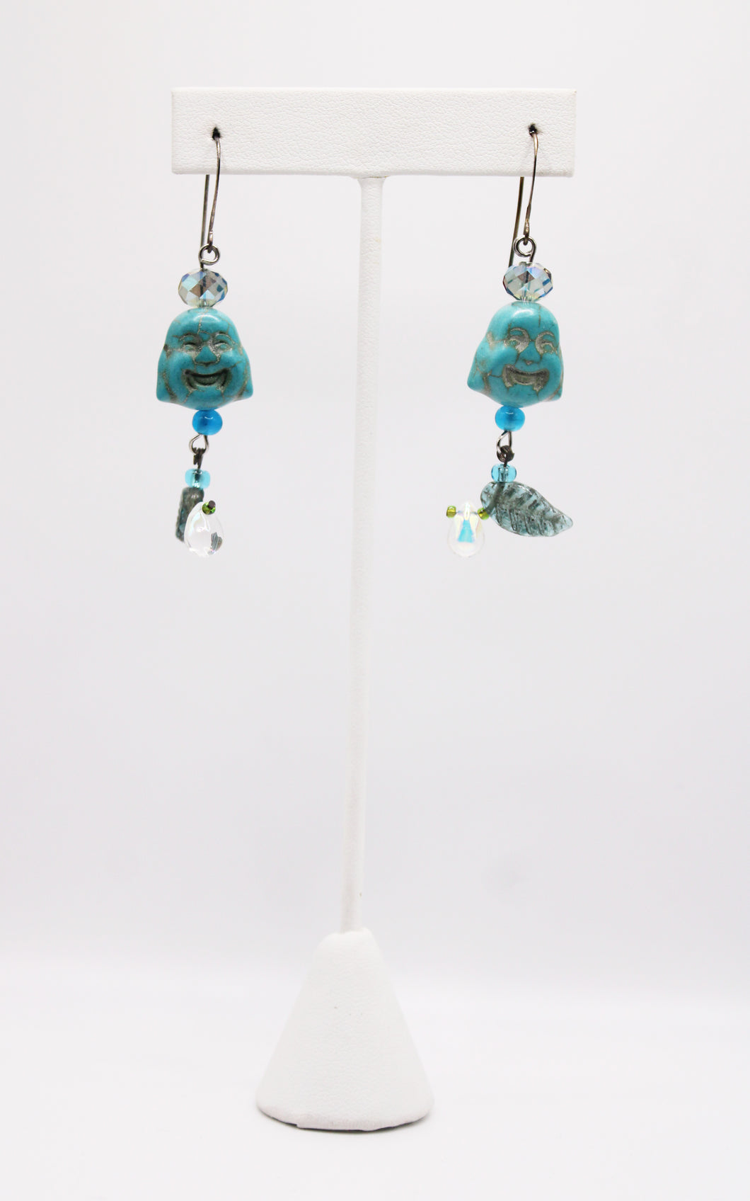 Shadows of Green Earrings 2 by Jennifer Lipman-Bartel