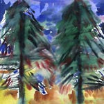 Evergreens by Anne Comerford Skoogfors