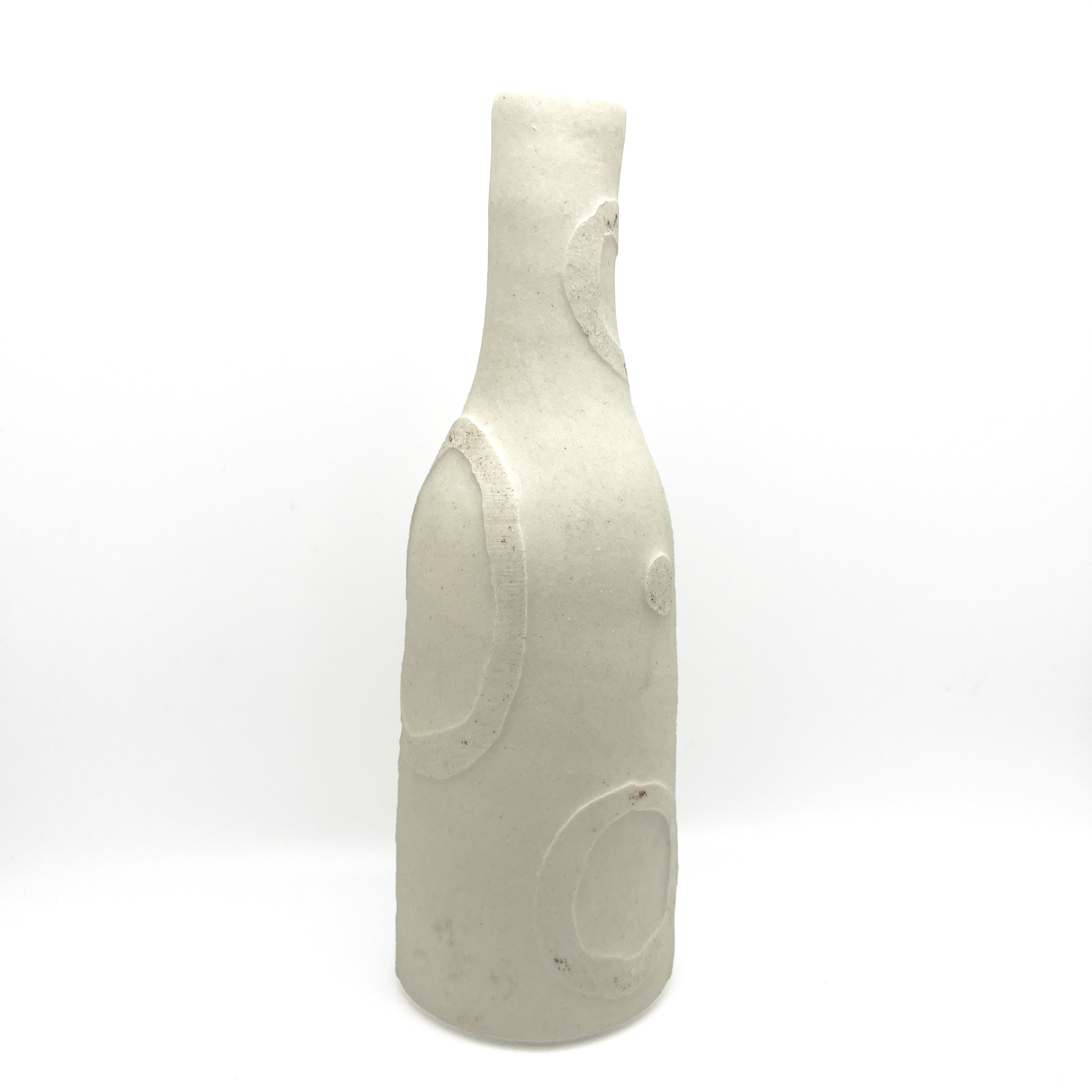 Circle decal vase by Lynne Berman