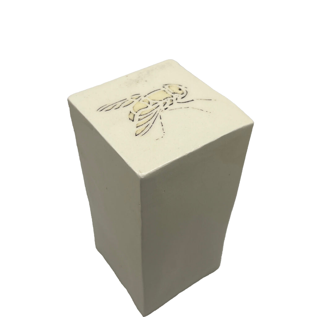 White rectangle - Fly top by Lynne Berman