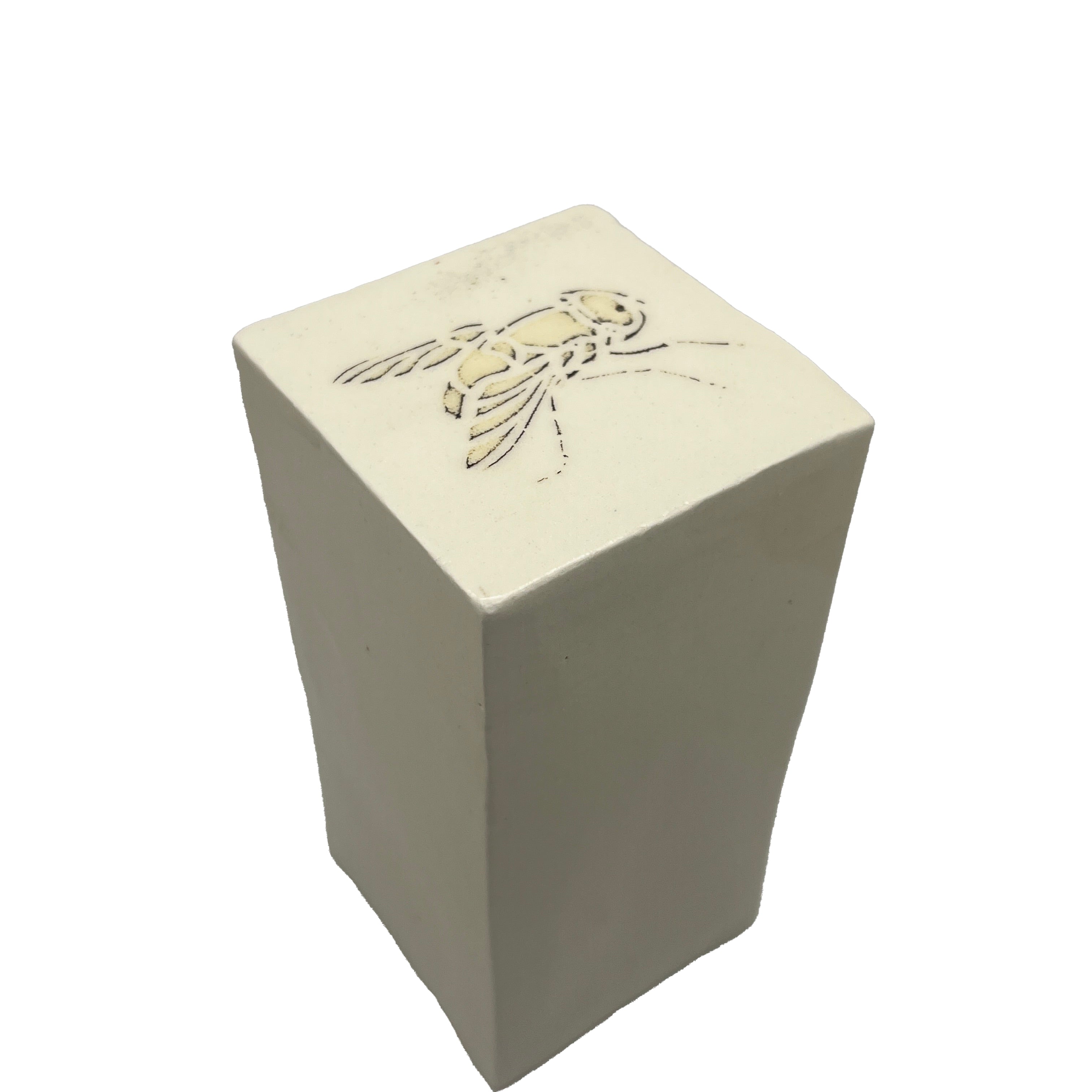 White rectangle - Fly top by Lynne Berman