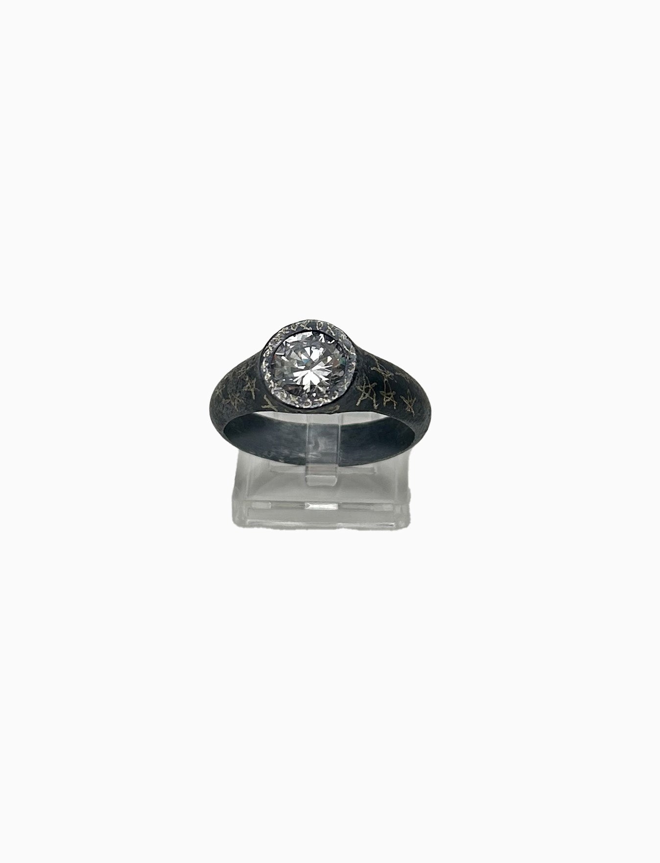 XOXO Signet Ring - CZ by Zach Mellman-Carsey