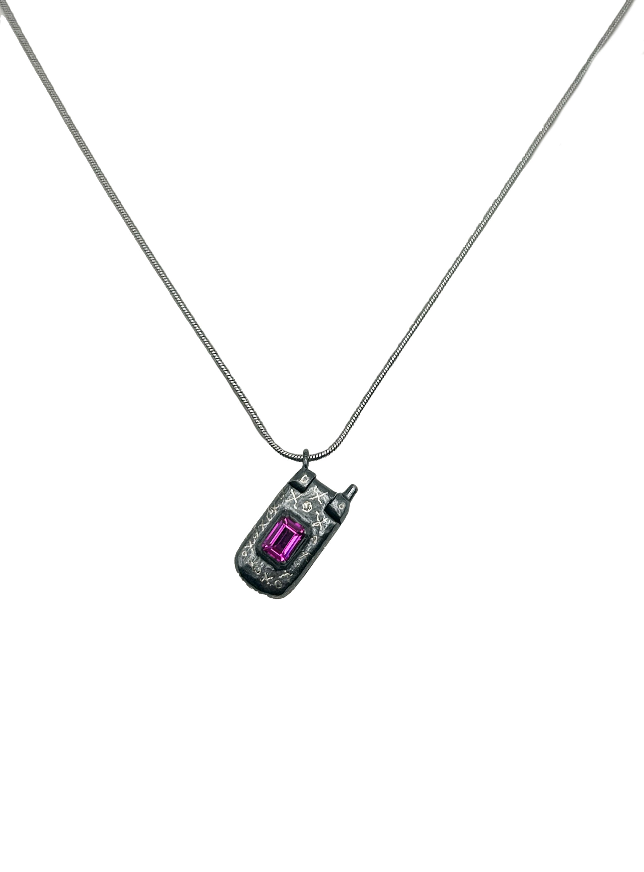 Flip Phone Pendant 001 by Zach Mellman-Carsey