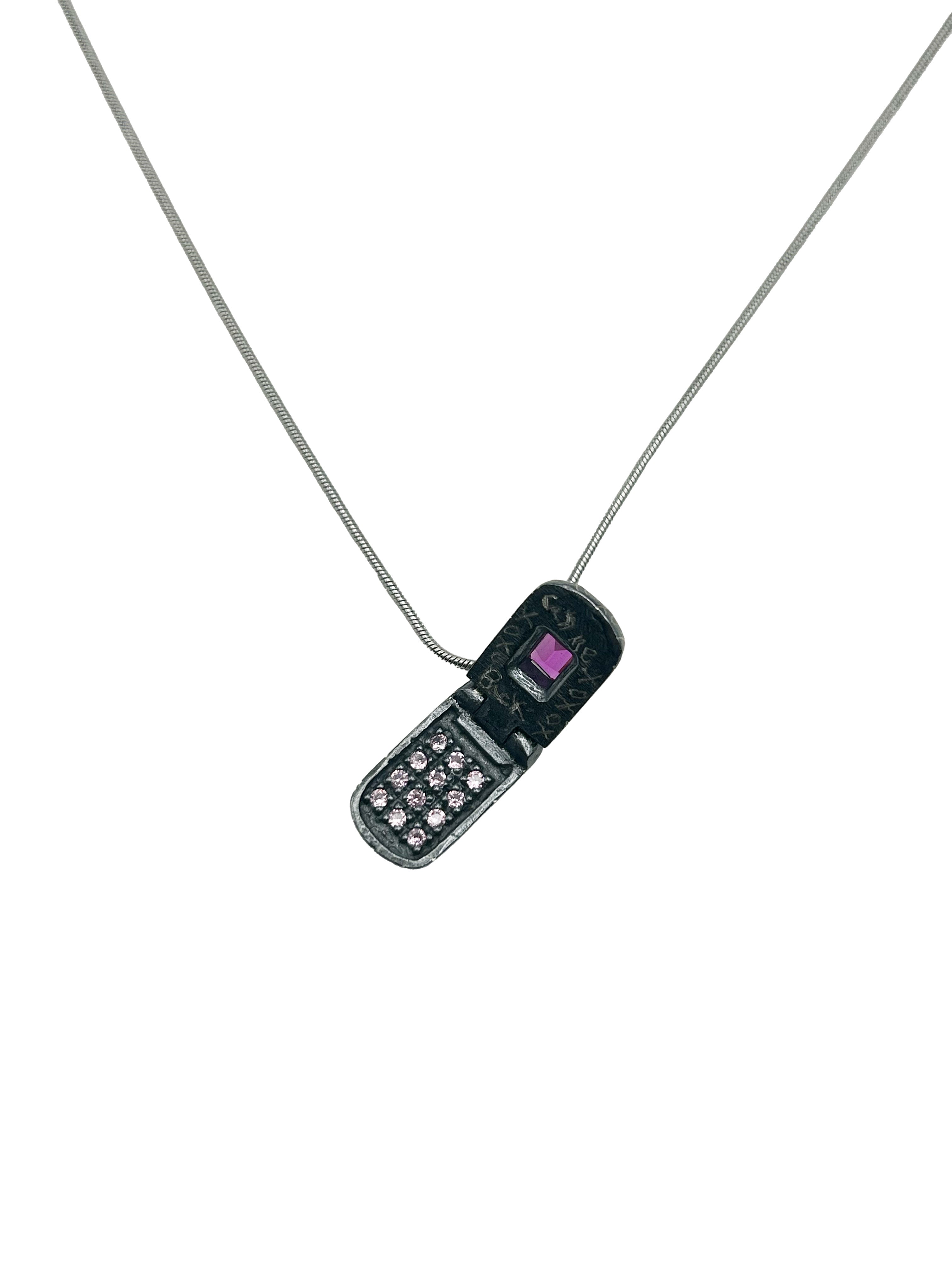 Flip Phone Pendant 001 by Zach Mellman-Carsey