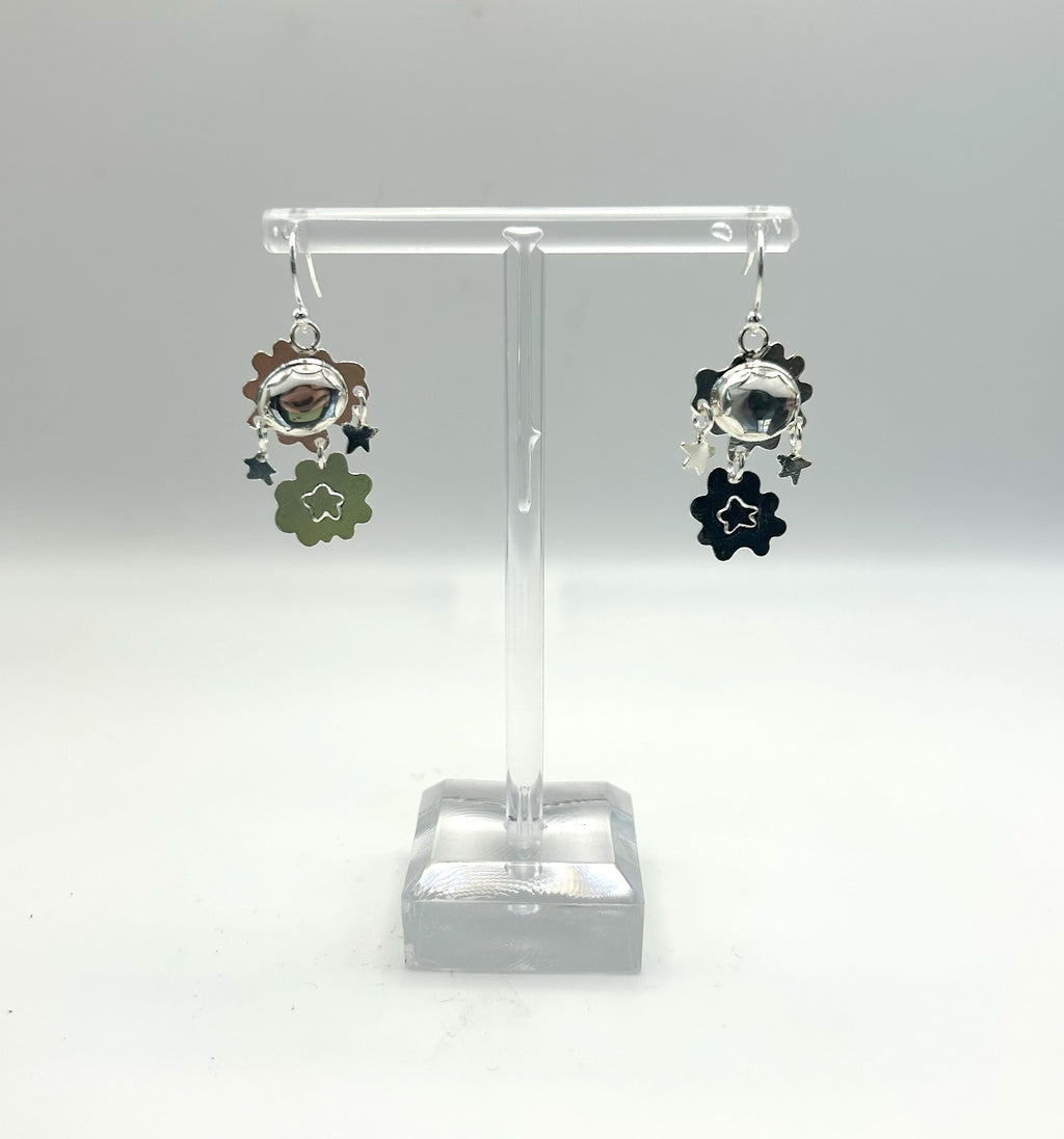 Double Cloud Earrings by Sarah Montagnoli