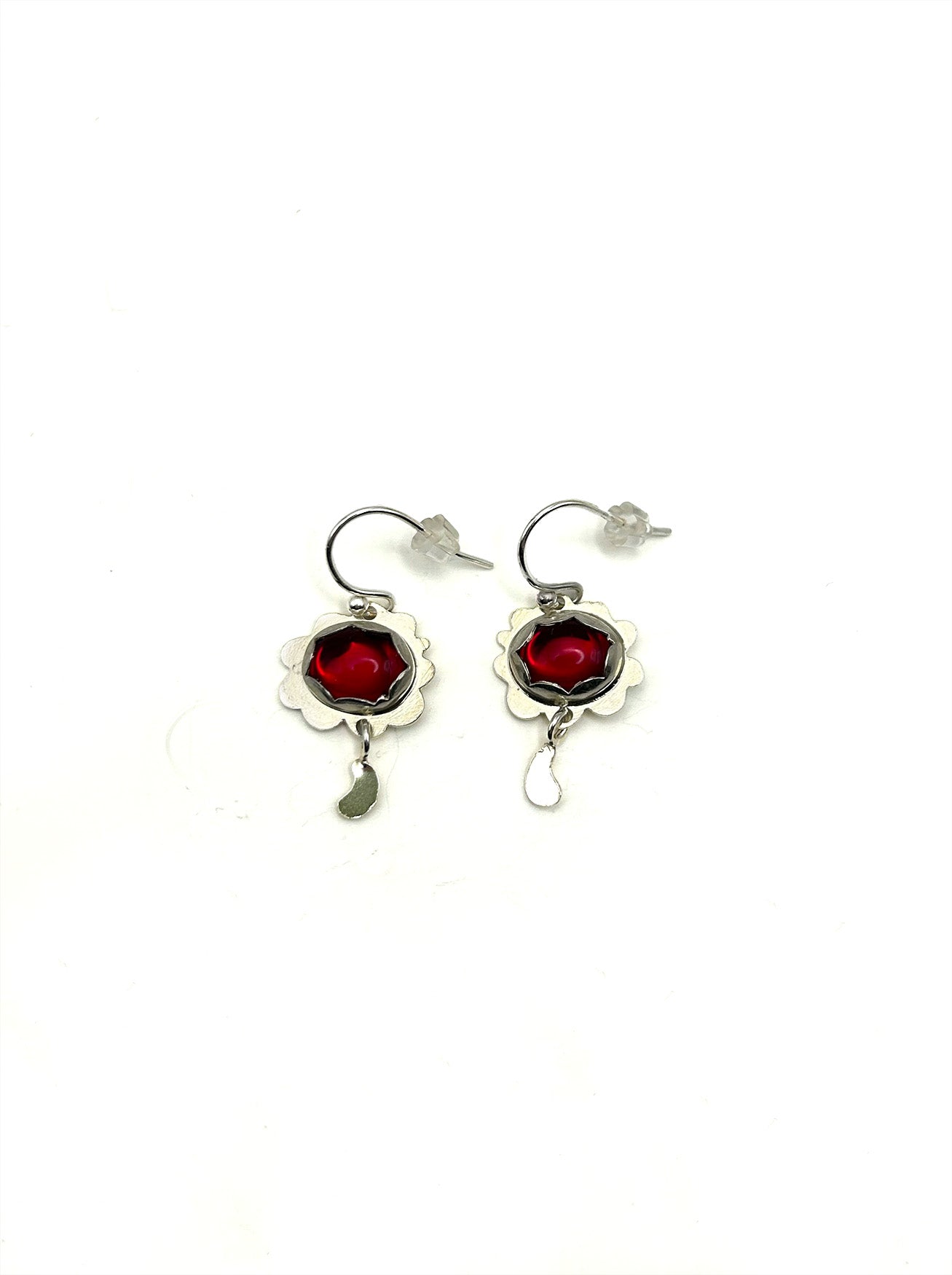 Cloud Earrings - Red by Sarah Montagnoli