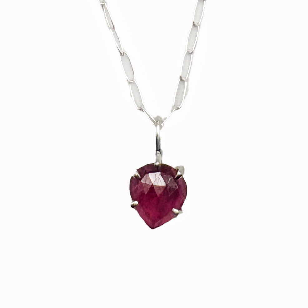 Pink Sapphire Necklace by Aimee Petkus