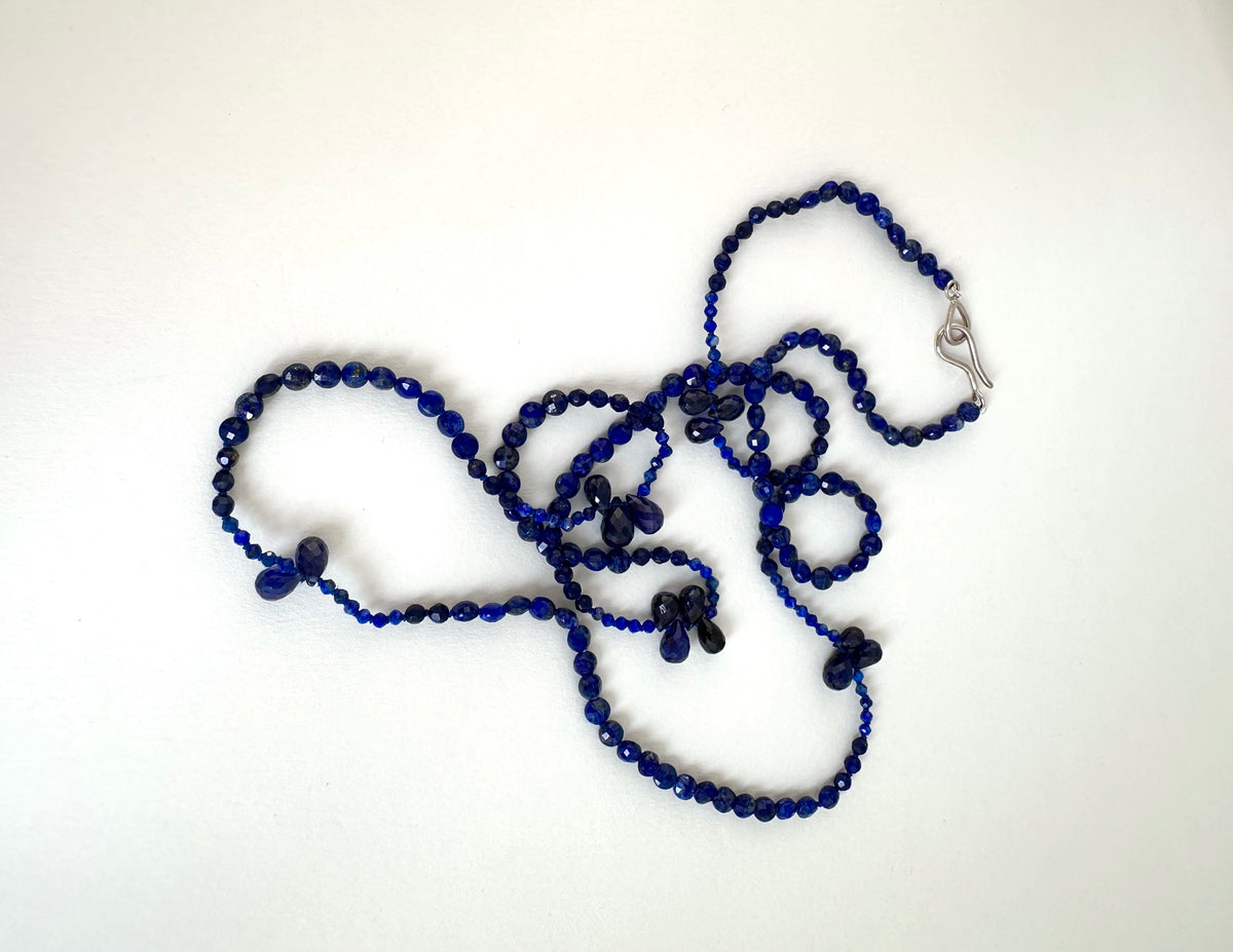 Blue Velvet Necklace by Kara Hetz