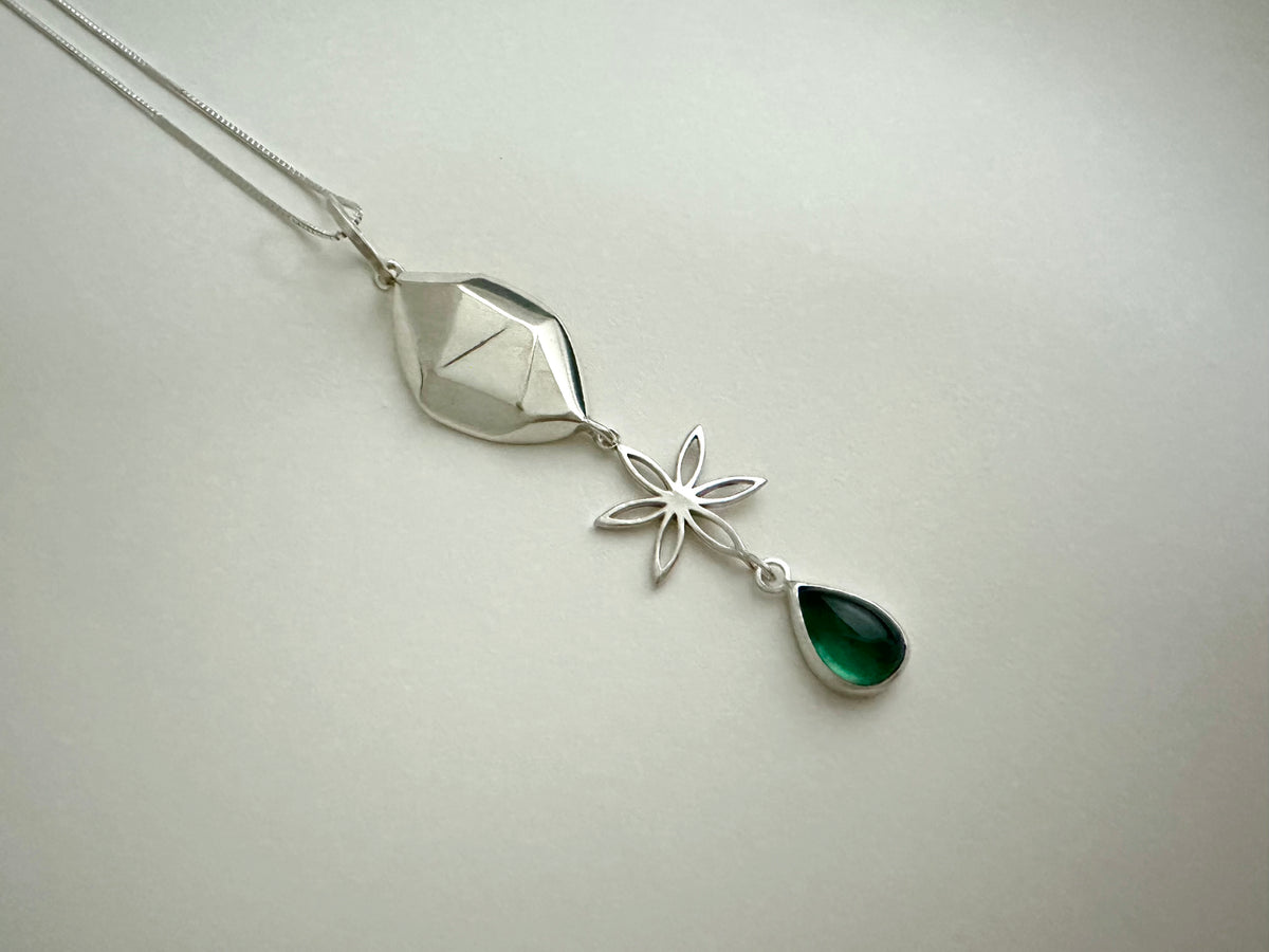 Green Goddess Necklace by Kara Hetz