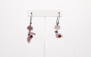 Shadows of Green Earrings - Lavender Drop by Jennifer Lipman-Bartel