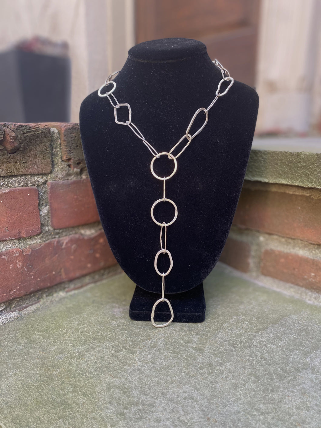 Long Sterling Silver Necklace