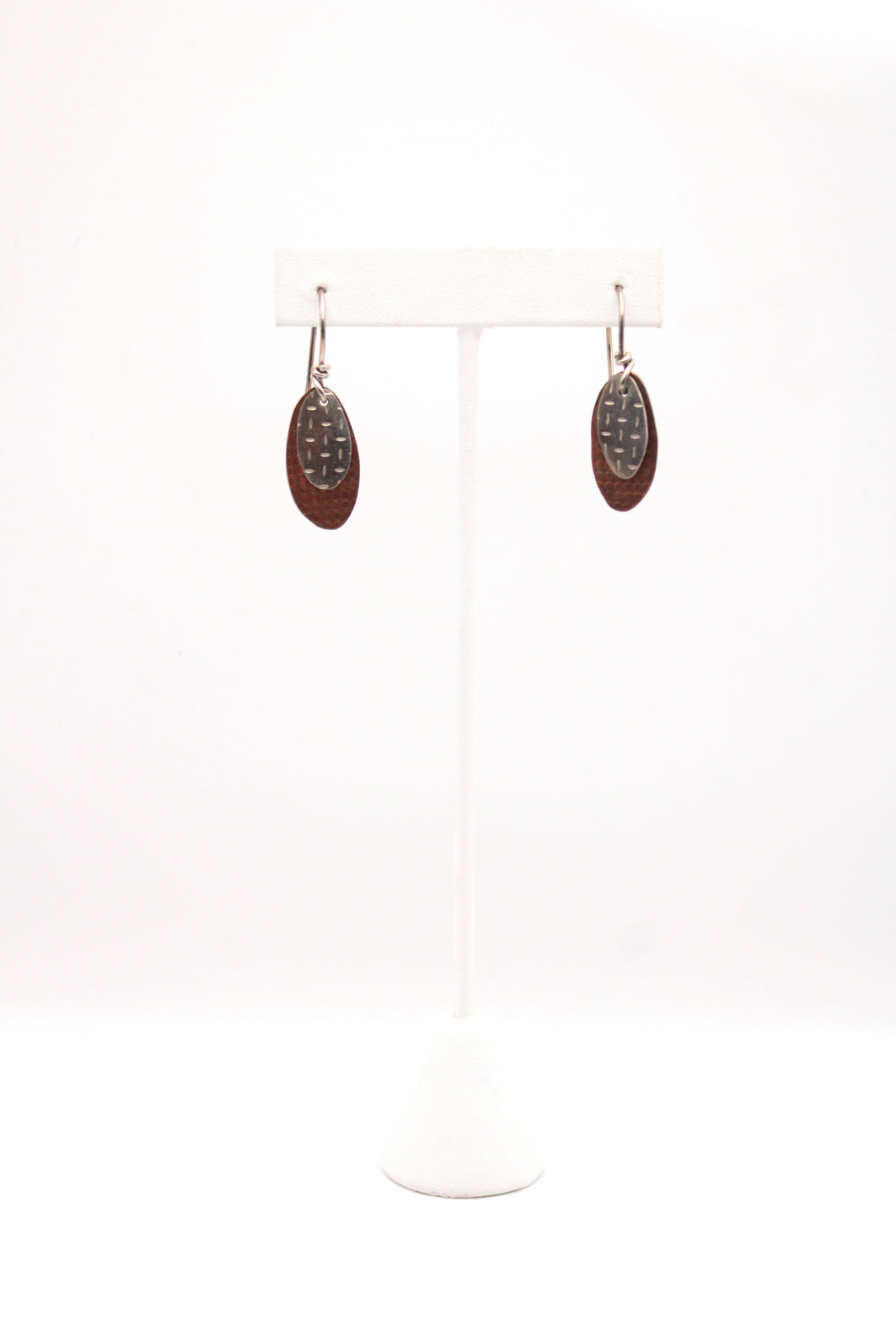 Mixed Metal Dangling Earrings by Kaaren Lobel