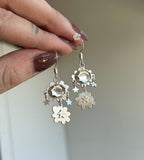 Double Cloud Earrings by Sarah Montagnoli