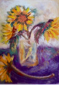 Four Sunflowers by Barbara Dirnbach