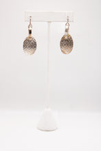 Load image into Gallery viewer, Patterned Sterling Silver Dangling Earrings by Kaaren Lobel
