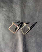 Hand Crafted Square Earrings by Kaaren Lobel