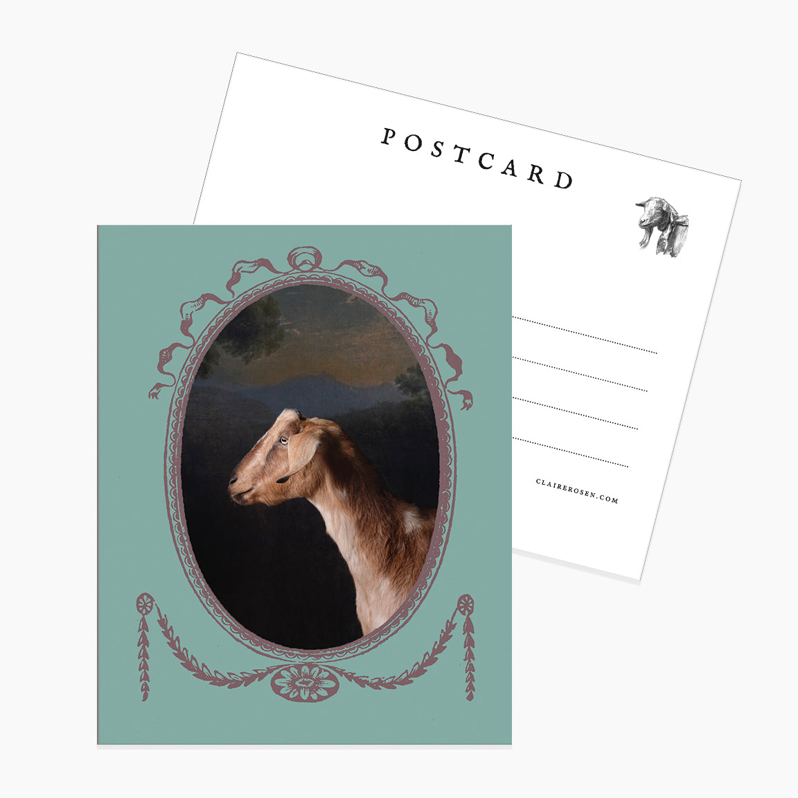Postcard: Framed Kiyoshi by Claire Rosen