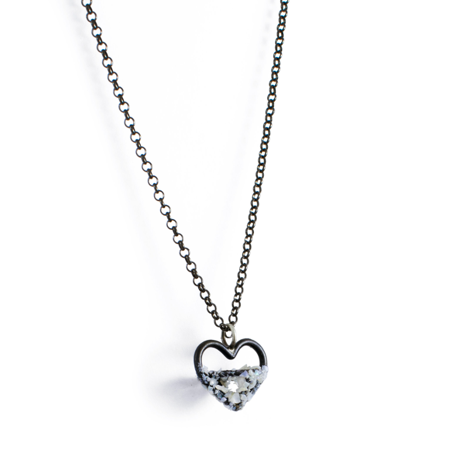 Small Cage Heart Pendant by Mary Forst