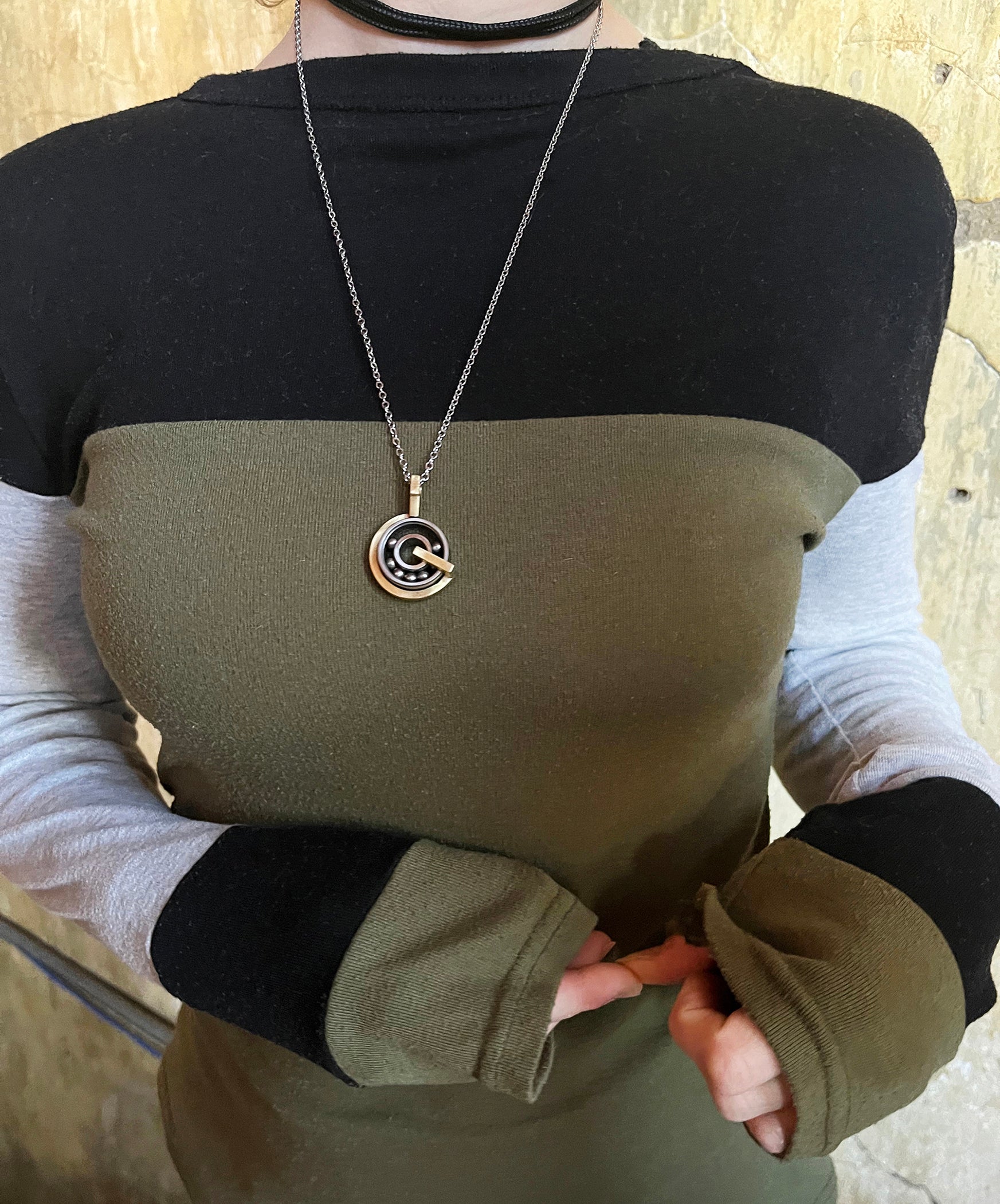 Bearing Spinner Pendant [Fidget] by Kathleen Studebaker