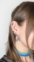 MedAlum Gear Earrings by Kathleen Studebaker