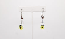 Load image into Gallery viewer, Shadows of Green Earrings - Yellow Drop Flowers by Jennifer Lipman-Bartel
