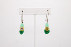 Shadows of Green Earrings - Yellow Flowers and Green Leaves by Jennifer Lipman-Bartel (in a bag)