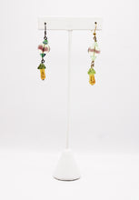 Load image into Gallery viewer, Shadows of Green Earrings - Yellow Tulips by Jennifer Lipman-Bartel
