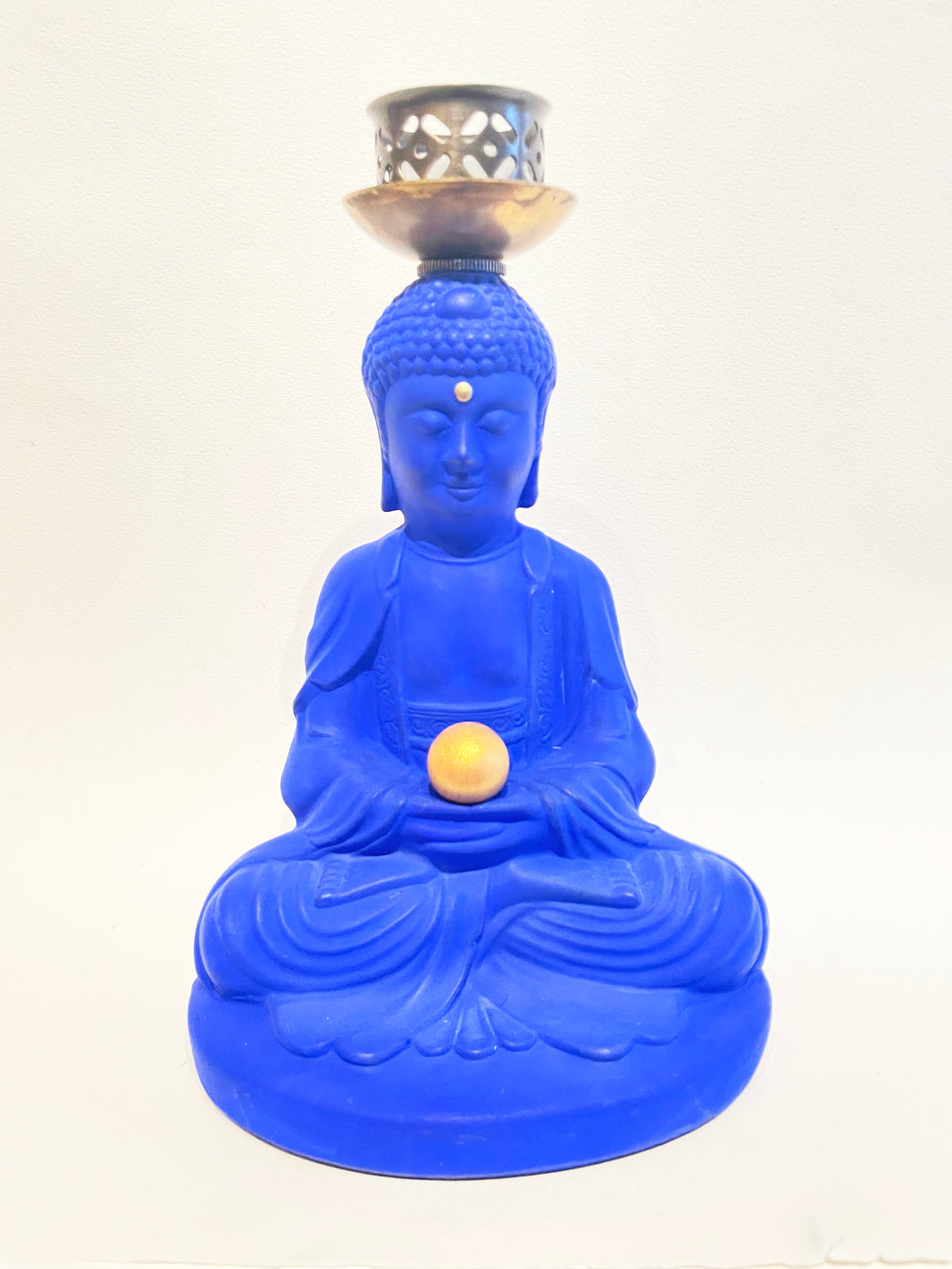 Blue Buddha Votive