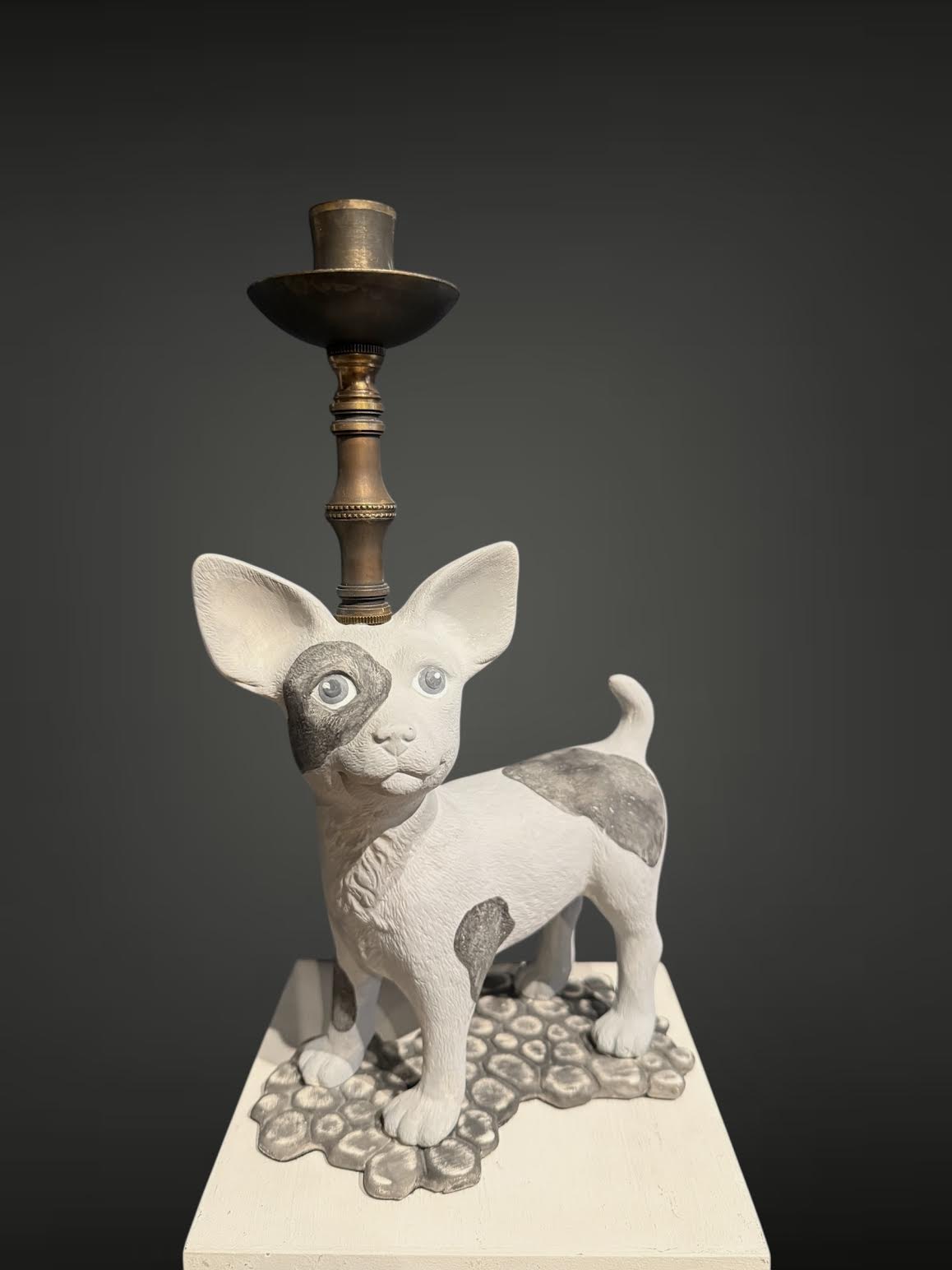 pup candlestick by Michael Biello